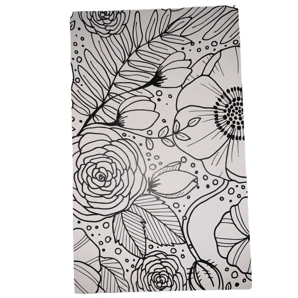 LimeLife Dashboard A5 Black White Coloring Cahier Travelers Notebook Insert